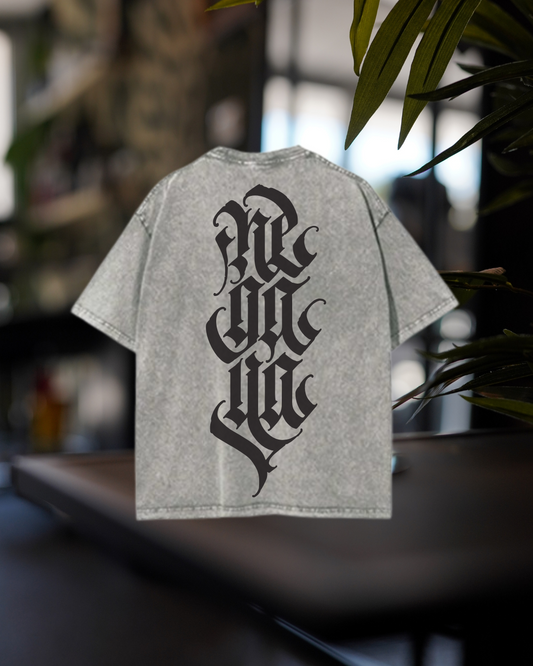 STONEWASHED LOGO TEE STONE