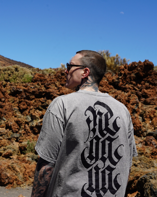 STONEWASHED LOGO TEE STONE