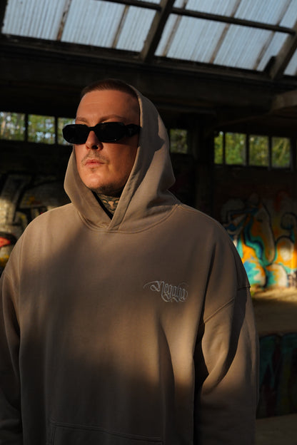 CLASSIC LOGO HOODIE DUNE